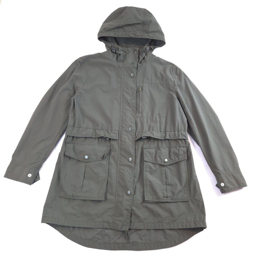 J.Crew Lightweight Jacket Green XXS Rain Coat Utility Hiking Outdoors Travel